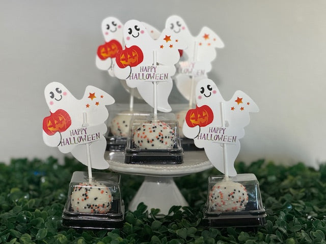 Ghostly Cookie Pops