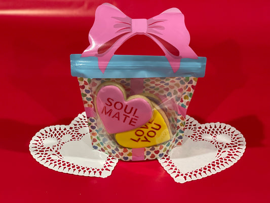 Conversation Heart Bag Set